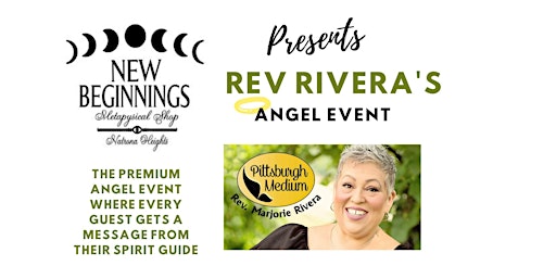 Imagem principal do evento New Beginnings Metaphysical Shop Presents Rev. Rivera's Angel Event