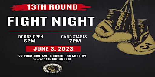 13th Round Fight Night! primary image