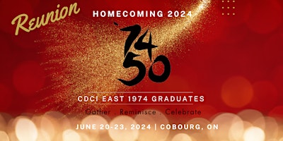 Imagem principal do evento CDCI East 1974 Graduates 50 Year Anniversary Reunion