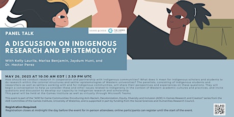 Indigenous Research and Epistemology - a discussion primary image
