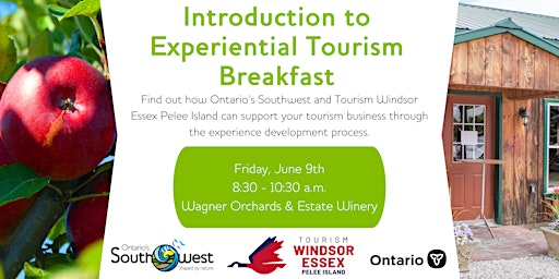 Introduction to Experiential Tourism Breakfast: Windsor Essex Pelee Island primary image