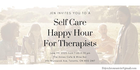 Self Care Happy Hour for Therapists