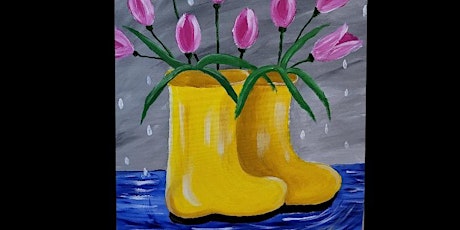 Paint & Sip - Fundraiser for American Cancer Society - Tulip Rainboots