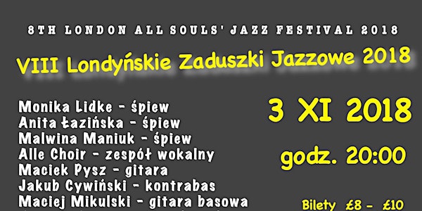 VIII Londyńskie Zaduszki Jazzowe 2018