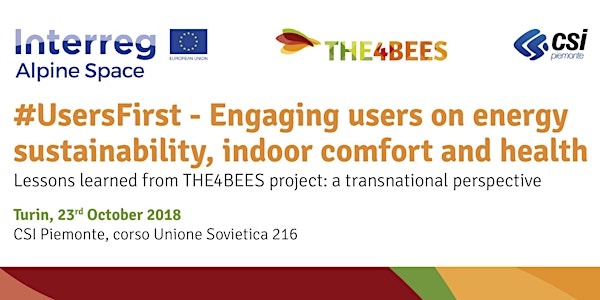 #UsersFirst Engaging users on energy sustainability, indoor comfort & health