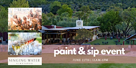 Imagen principal de June 11 - Paint & Sip Event at Singing Water Vineyards