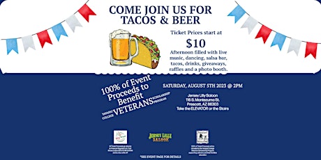 Taco's & Beer Charity Event for Veterans 2023