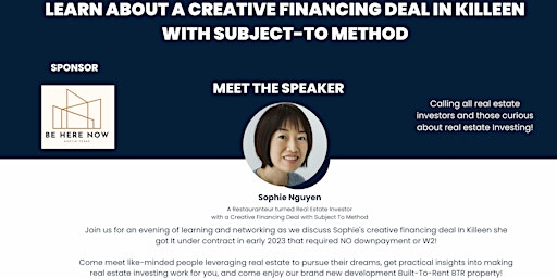 Learn about A Creative Financing Deal in Killeen with Subject-to Method primary image