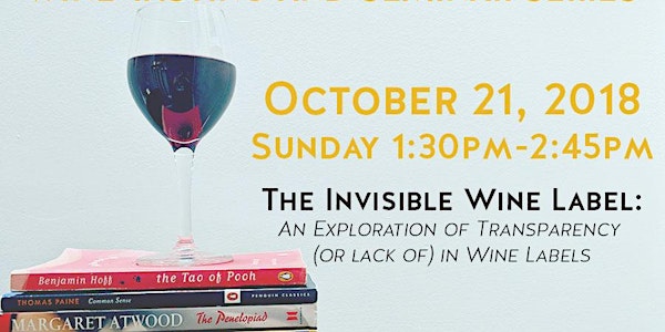Book-Ish Wine Tasting and Seminar: The Invisible Label