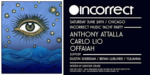 INCORRECT YACHT PARTY CHICAGO - SATURDAY JUNE 24TH primary image