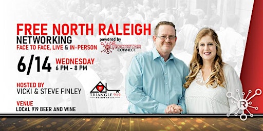Hauptbild für Free  North Raleigh Rockstar Connect Networking Event (June, NC)