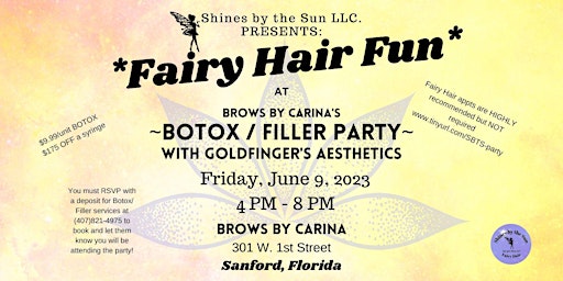 Fairy Hair Fun at *Brows by Carina's* Botox/Filler Party primary image