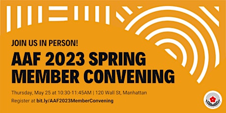 AAF's 2023 Spring Member Convening primary image