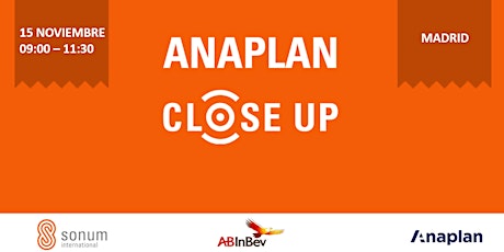 Imagen principal de Anaplan Close Up - MADRID 2018