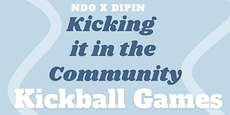 Kicking it in the Community Kickball Games - Lynn Park
