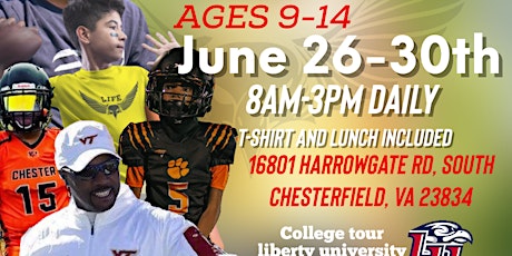 Life Christian Youth Football Camp Ages 9-14