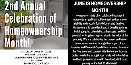 2nd Annual Celebration of Homeownership Month hosted by ULSDC Housing TEAM