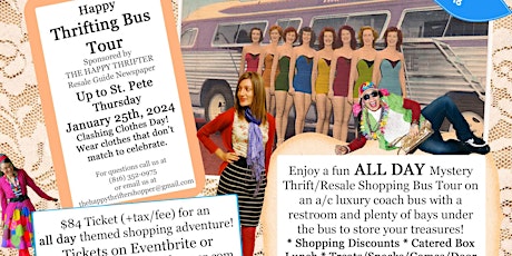 Thrifting Happy Bus Tour -1/25- Up to St. Pete -Mystery Resale Shopping