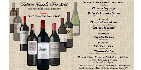 Let's Taste "Bordeaux 2015"