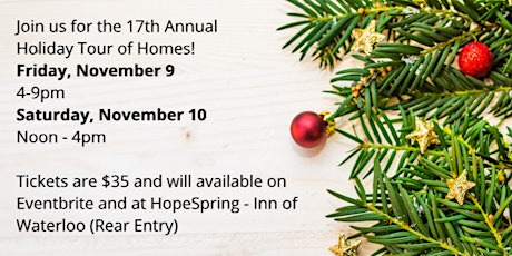 17th Annual Holiday Home Tour for HopeSpring primary image
