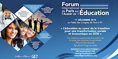 Image principale de Forum International de Paris sur l'Avenir de l'Education - GE7