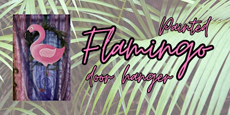 Flamingo Door Hanger painting workshop