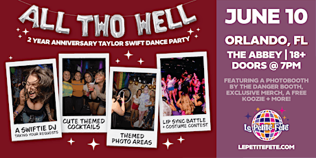 All Too Well: LPF'S 2 Year Anniversary Taylor Swift Dance Party in Orlando