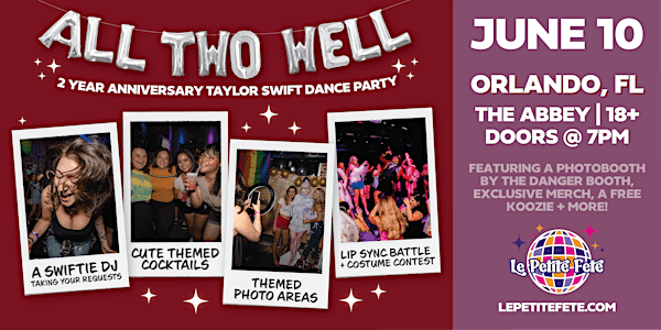 All Too Well: LPF'S 2 Year Anniversary Taylor Swift Dance Party in Orlando