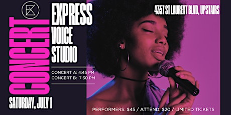 Express Voice Studio Concert