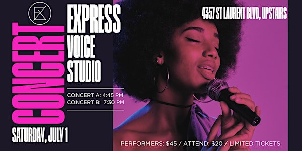Express Voice Studio Concert