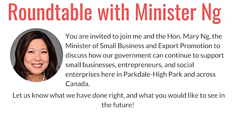 Roundtable with Minister Ng primary image
