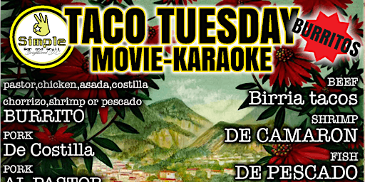 Primaire afbeelding van Taco Tuesday and Karaoke