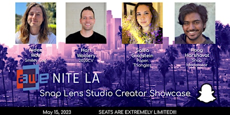 Primaire afbeelding van AWE Nite LA May 2023 - Snap Lens Studio Creator Showcase