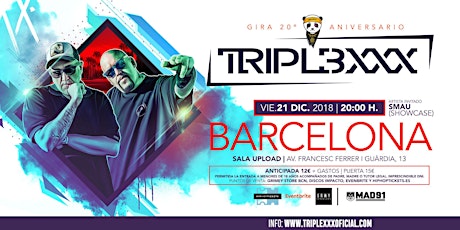 TRIPLE XXX - Gira 20 aniversario en Barcelona