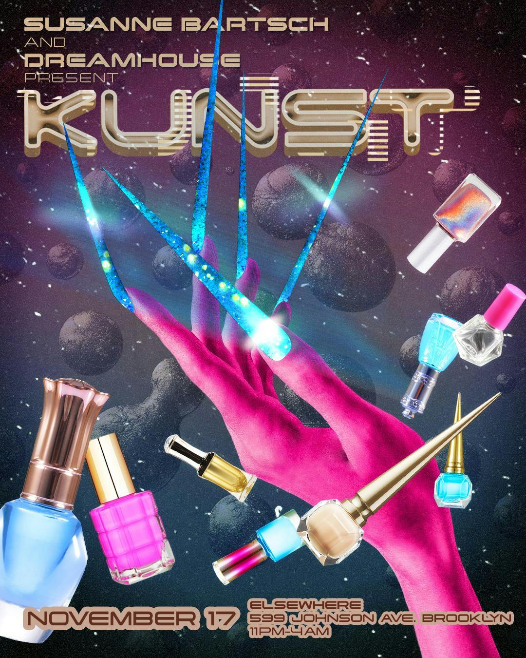KUNST w/ Katie Rex, JT Almon, Amber Valentine, Mazurbate & Bebe