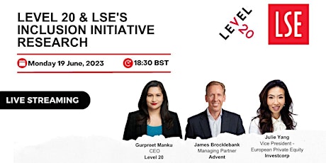 Level 20 & LSE's Inclusion Initiative research launch | Live streaming