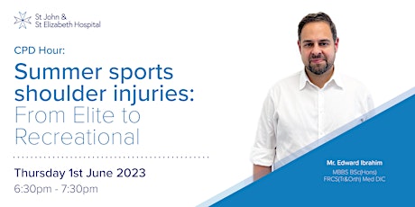 CPD Hour: Summer sports shoulder injuries: From Elite to Recreational