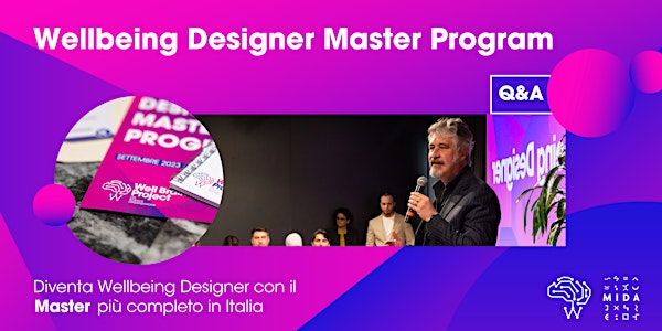 Wellbeing Designer Master Program: presentazione con Q&A