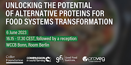 Unlocking the Potential of Alternative Proteins - Side Event and Reception