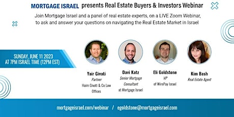 Mortgage Israel Real Estate Buyers and Investors Webinar