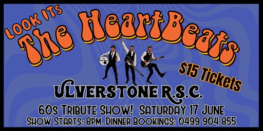 The Heartbeats are coming to the Ulverstone RSC for a 60's tribute show! primary image