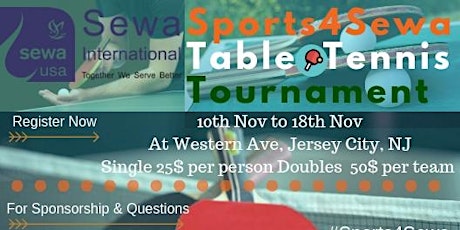 Sports For Sewa - Table Tennis 2018 primary image