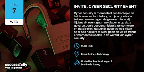 Cyber Security Event | Bescherm je bedrijf tegen de gevaren primary image