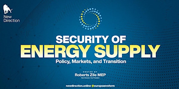 Security of Energy Supply: Policy, Markets, and Transition