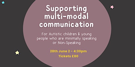 Supporting multi-modal communication: for Autistic children & young people