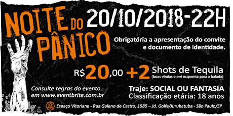 Imagem principal do evento NOITE DO PÂNICO