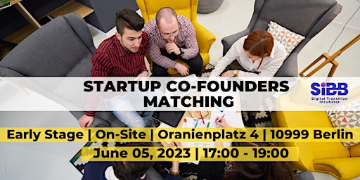 Startup Co-Founders Matching | On-Site-Event primary image
