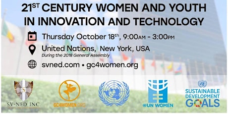 UN Women + #SVNED + #GC4W Hosts: Women & Youth in Technology Conference primary image