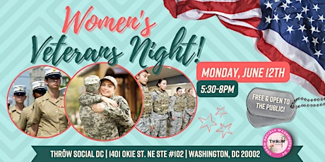 Women's Veterans Night & Award Ceremony @ THRōW Social Washington DC!