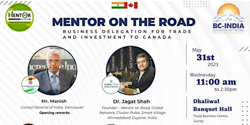 Mentor On The Road : Business Delegation For Trade & Investment To Canada